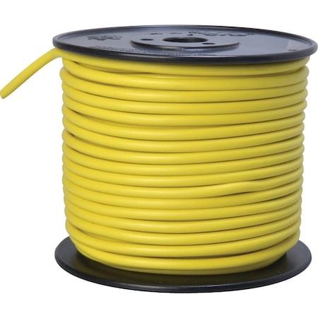 Road Power Primary Wire, Copper, 10 AWG, 1C, Yellow, Stranded, 100 ft. 55672223